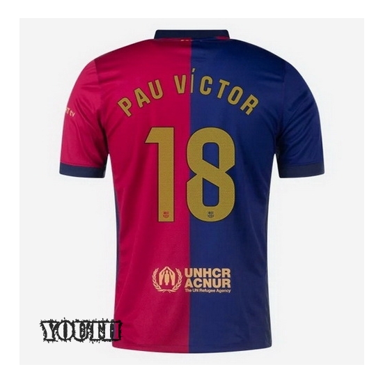 2024/2025 Pau Victor #18 Home Youth Soccer Jersey