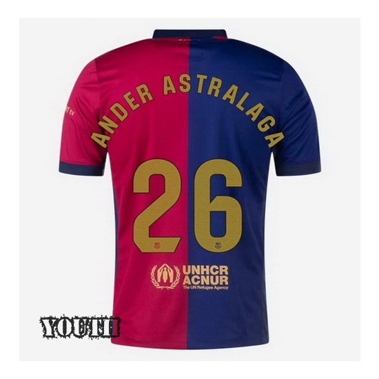 2024/2025 Ander Astralaga #26 Home Youth Soccer Jersey - Click Image to Close