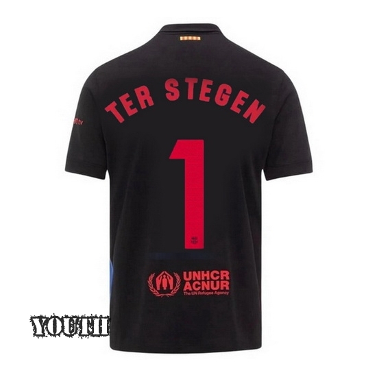 2024/2025 Marc-Andre ter Stegen #1 Away Youth Soccer Jersey - Click Image to Close