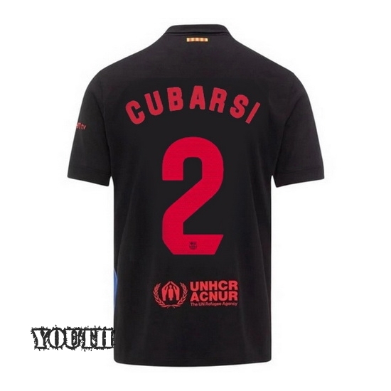 2024/2025 Pau Cubarsi #2 Away Youth Soccer Jersey