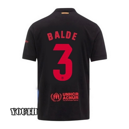 2024/2025 Alejandro Balde #3 Away Youth Soccer Jersey - Click Image to Close