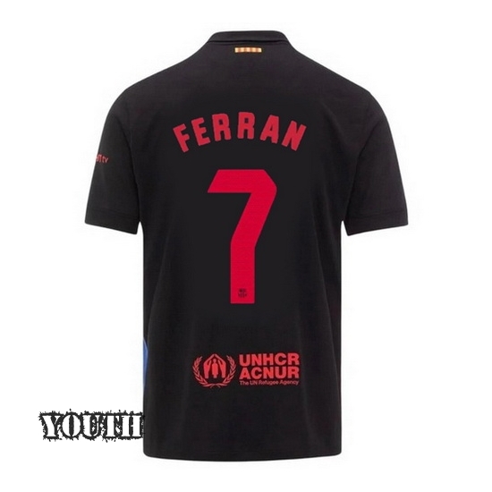 2024/2025 Ferran Torres #7 Away Youth Soccer Jersey - Click Image to Close