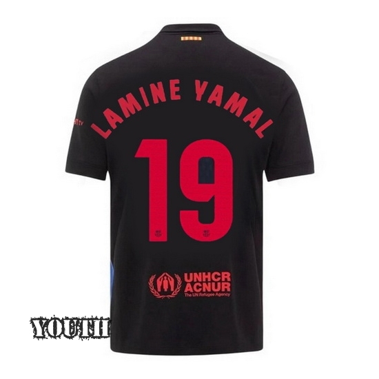 2024/2025 Lamine Yamal #19 Away Youth Soccer Jersey