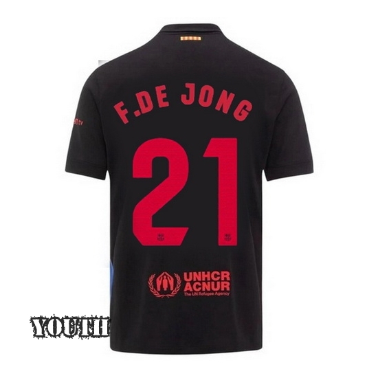 2024/2025 Frenkie de Jong #21 Away Youth Soccer Jersey - Click Image to Close