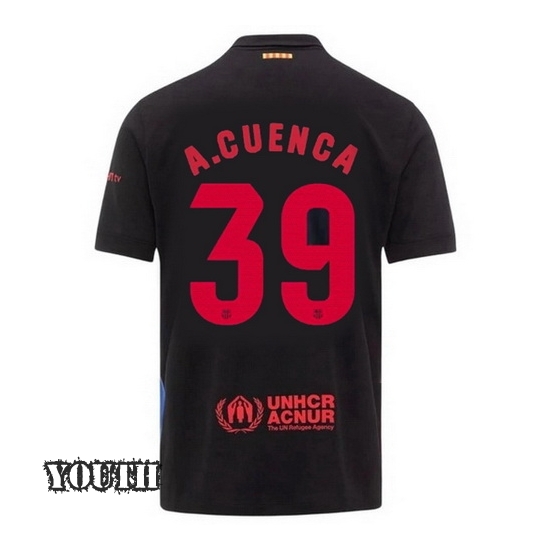 2024/2025 Andres Cuenca #39 Away Youth Soccer Jersey