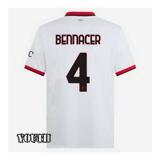 2024/2025 Ismael Bennacer #4 Away Youth Soccer Jersey