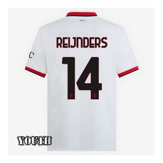 2024/2025 Tijjani Reijnders #14 Away Youth Soccer Jersey