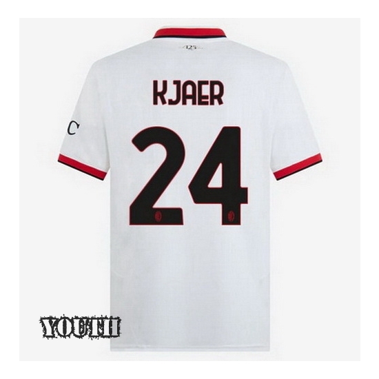 2024/2025 Simon Kjaer #24 Away Youth Soccer Jersey - Click Image to Close