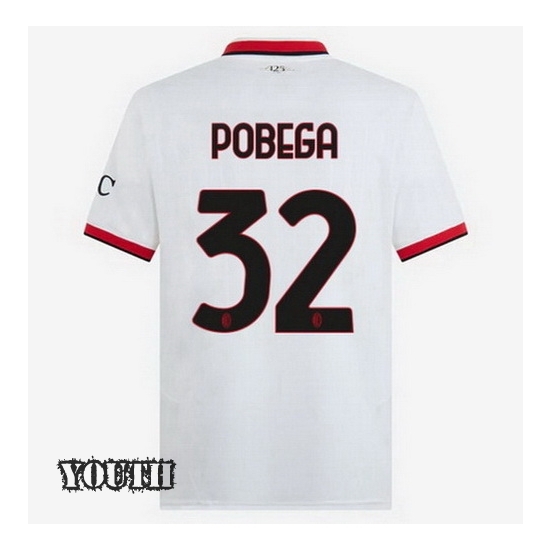 2024/2025 Tommaso Pobega #32 Away Youth Soccer Jersey