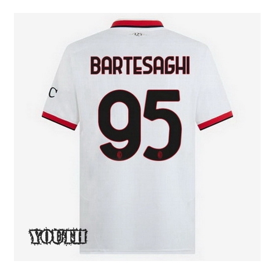 2024/2025 Davide Bartesaghi #95 Away Youth Soccer Jersey - Click Image to Close