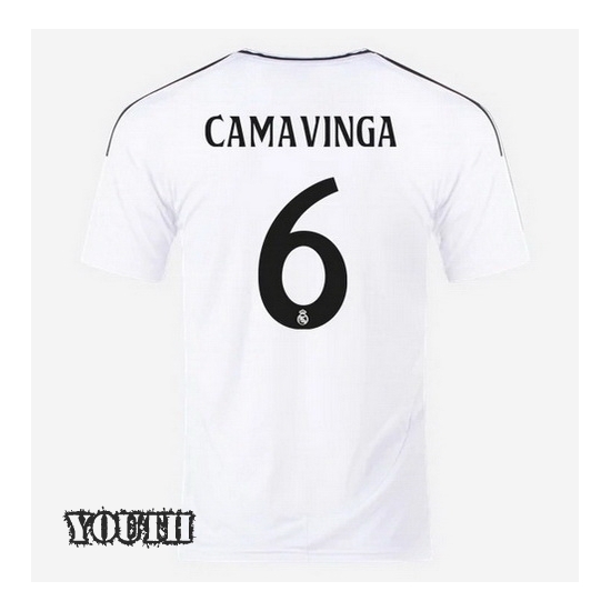 2024/2025 Eduardo Camavinga #6 Home Youth Soccer Jersey