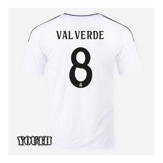 2024/2025 Federico Valverde #8 Home Youth Soccer Jersey