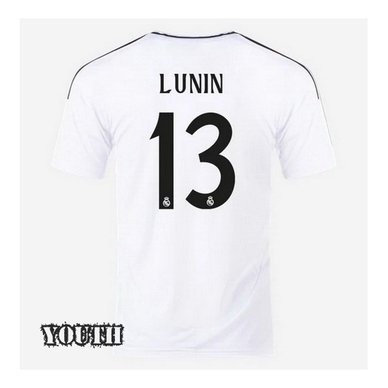 2024/2025 Andriy Lunin #13 Home Youth Soccer Jersey - Click Image to Close