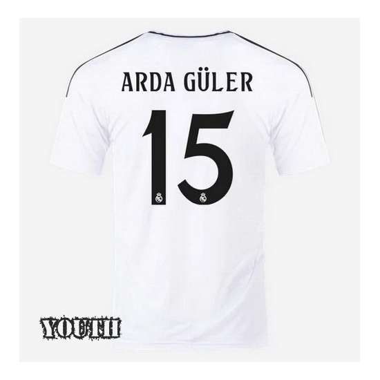 2024/2025 Arda Guler #15 Home Youth Soccer Jersey - Click Image to Close