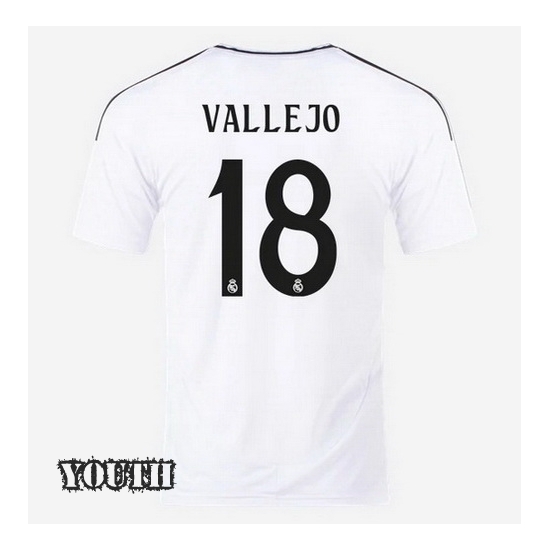 2024/2025 Jesus Vallejo #18 Home Youth Soccer Jersey - Click Image to Close