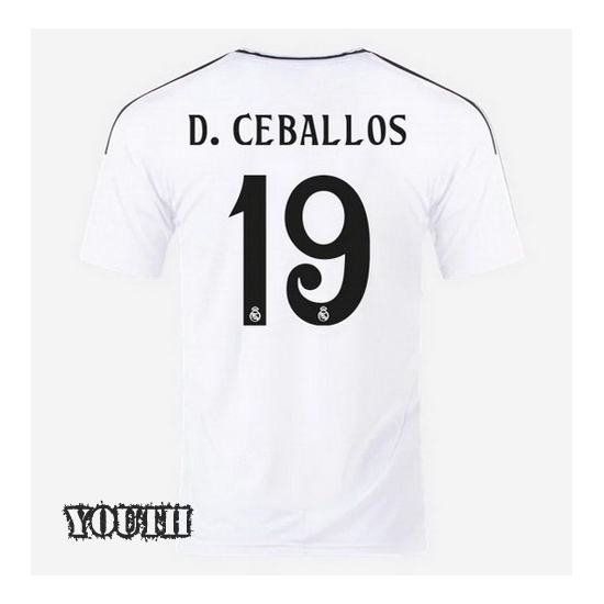 2024/2025 Dani Ceballos #19 Home Youth Soccer Jersey