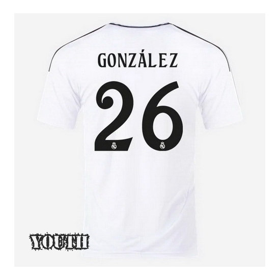 2024/2025 Fran Gonzalez #26 Home Youth Soccer Jersey - Click Image to Close