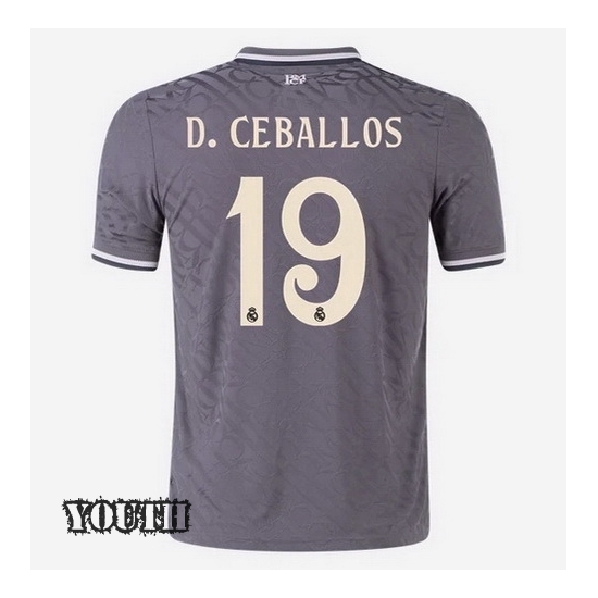 2024/2025 Dani Ceballos #19 Away Youth Soccer Jersey - Click Image to Close