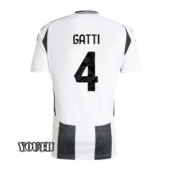 2024/2025 Federico Gatti #4 Home Youth Soccer Jersey - Click Image to Close