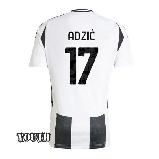 2024/2025 Vasilije Adzic #17 Home Youth Soccer Jersey