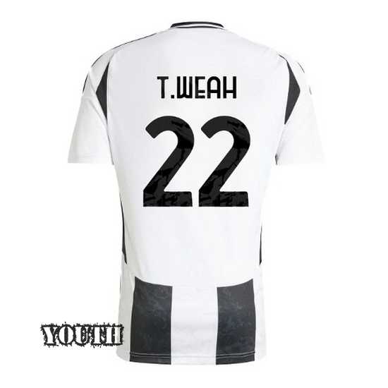 2024/2025 Timothy Weah #22 Home Youth Soccer Jersey