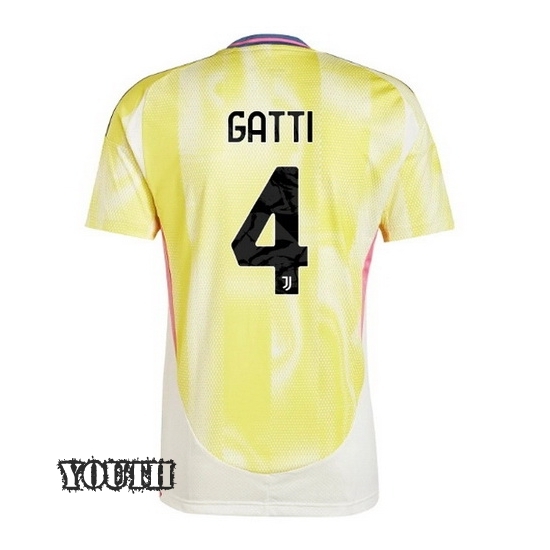 2024/2025 Federico Gatti #4 Away Youth Soccer Jersey - Click Image to Close