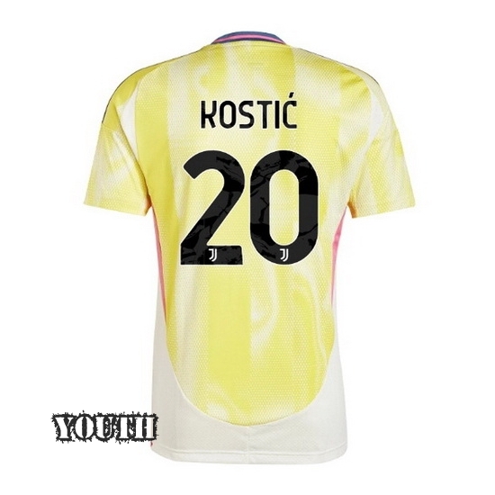 2024/2025 Filip Kostic #20 Away Youth Soccer Jersey