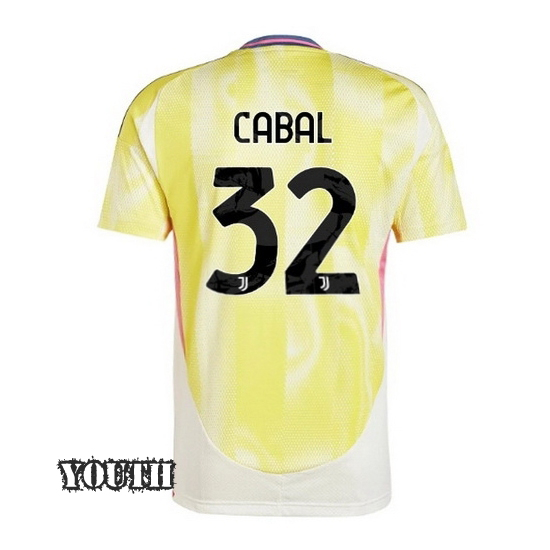 2024/2025 Juan Cabal #32 Away Youth Soccer Jersey