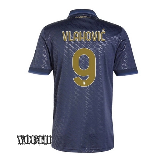 2024/2025 Dusan Vlahovic #9 Third Youth Soccer Jersey - Click Image to Close