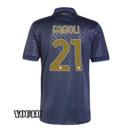 2024/2025 Nicolo Fagioli #21 Third Youth Soccer Jersey - Click Image to Close