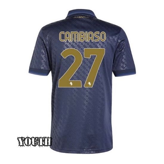 2024/2025 Andrea Cambiaso #27 Third Youth Soccer Jersey - Click Image to Close