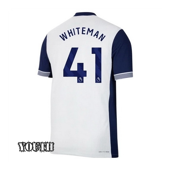 2024/2025 Alfie Whiteman #41 Home Youth Soccer Jersey - Click Image to Close