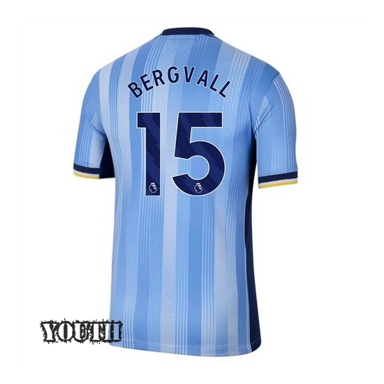 2024/2025 Lucas Bergvall #15 Away Youth Soccer Jersey - Click Image to Close