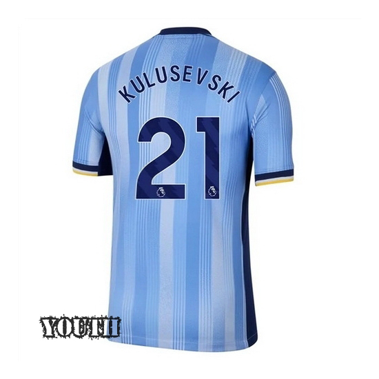 2024/2025 Dejan Kulusevski #21 Away Youth Soccer Jersey