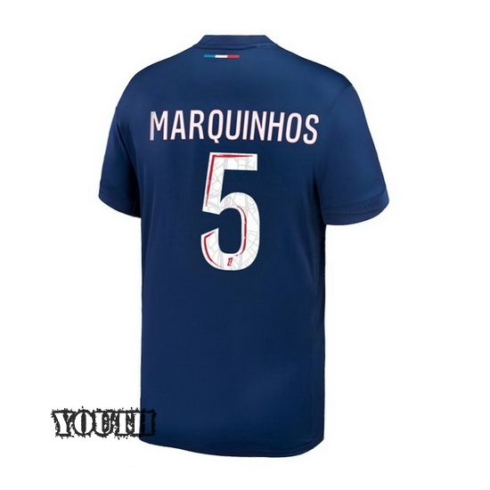 2024/2025 Marquinhos #5 Home Youth Soccer Jersey - Click Image to Close