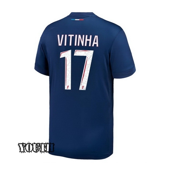 2024/2025 Vitinha #17 Home Youth Soccer Jersey