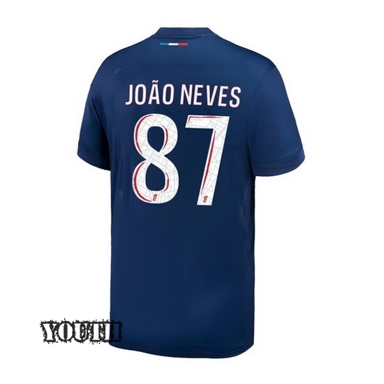 2024/2025 Joao Neves #87 Home Youth Soccer Jersey