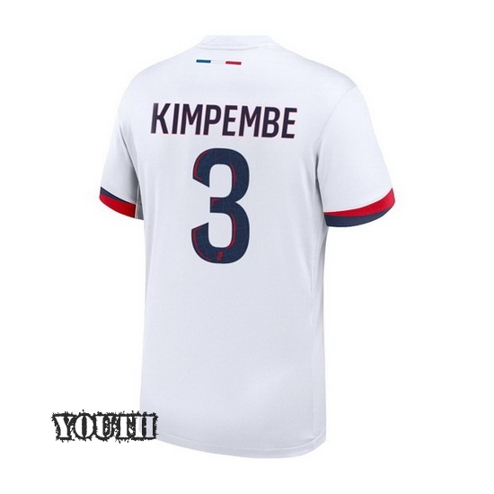 2024/2025 Presnel Kimpembe #3 Away Youth Soccer Jersey