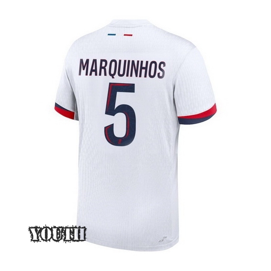 2024/2025 Marquinhos #5 Away Youth Soccer Jersey - Click Image to Close