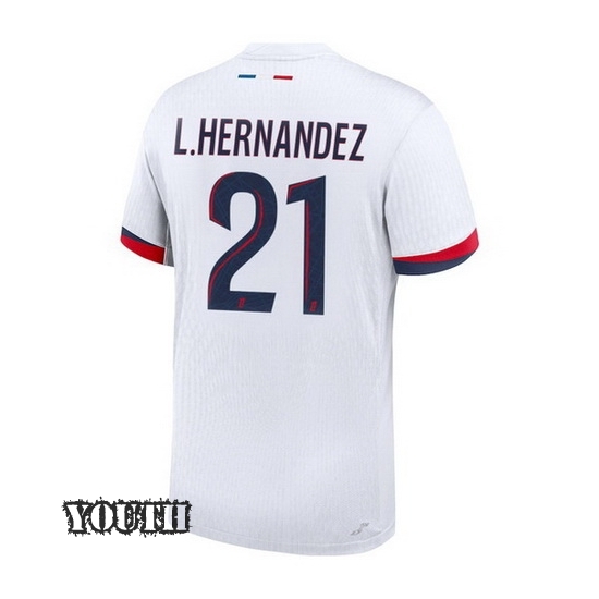 2024/2025 Lucas Hernandez #21 Away Youth Soccer Jersey - Click Image to Close