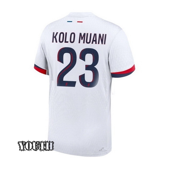 2024/2025 Randal Kolo Muani #23 Away Youth Soccer Jersey