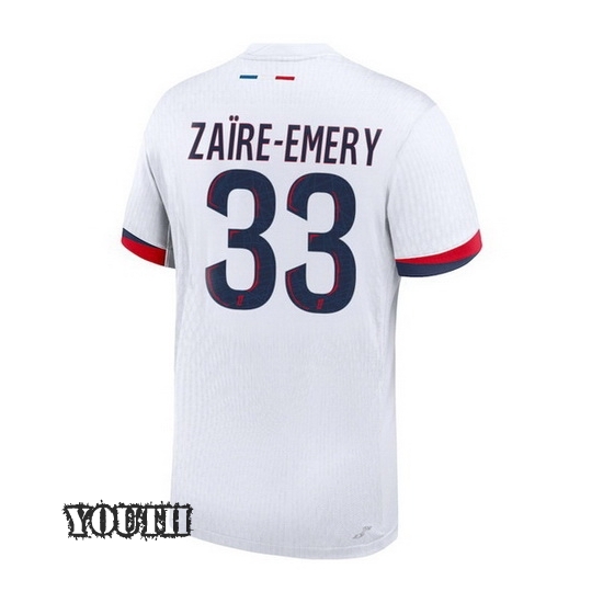 2024/2025 Warren Zaire-Emery #33 Away Youth Soccer Jersey