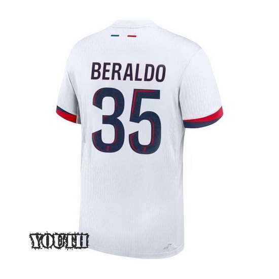 2024/2025 Lucas Beraldo #35 Away Youth Soccer Jersey