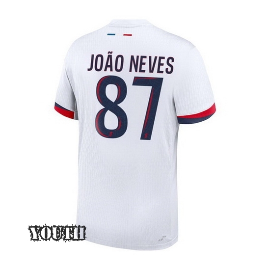 2024/2025 Joao Neves #87 Away Youth Soccer Jersey - Click Image to Close