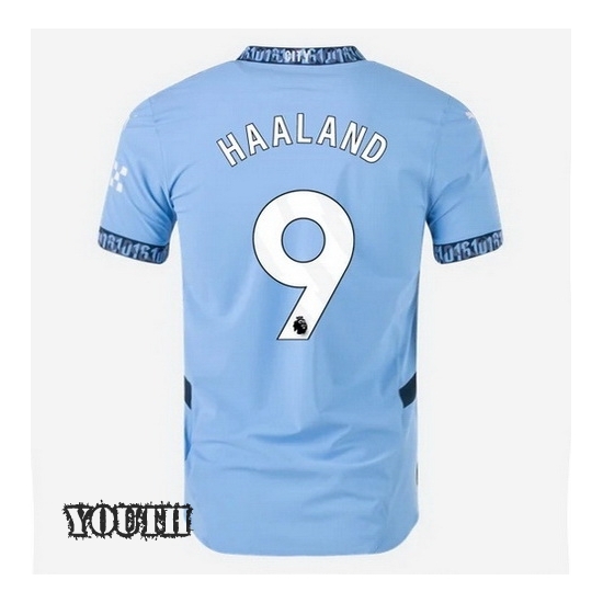 2024/2025 Erling Haaland #9 Home Youth Soccer Jersey - Click Image to Close