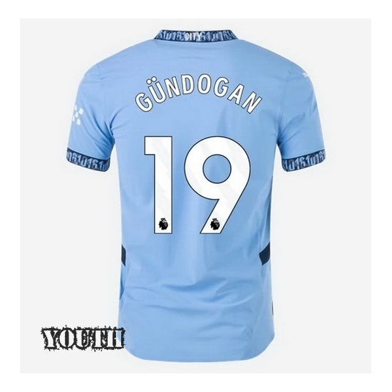 2024/2025 Ilkay Gundogan #19 Home Youth Soccer Jersey