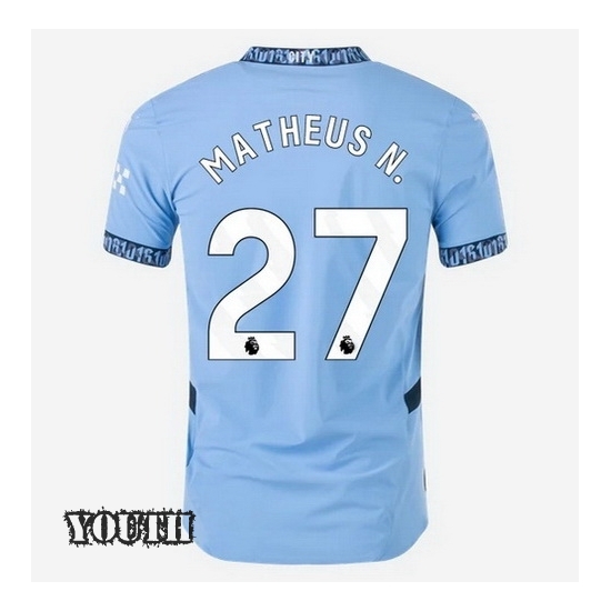 2024/2025 Matheus Nunes #27 Home Youth Soccer Jersey