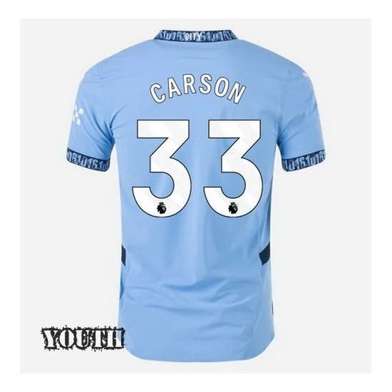 2024/2025 Scott Carson #33 Home Youth Soccer Jersey - Click Image to Close