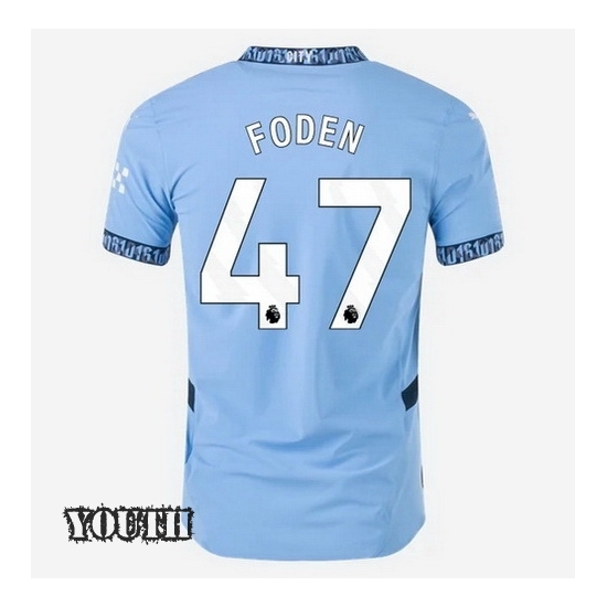 2024/2025 Phil Foden #47 Home Youth Soccer Jersey