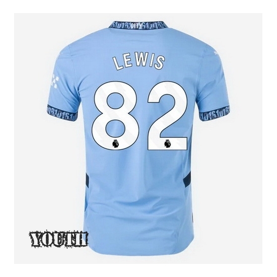 2024/2025 Rico Lewis #82 Home Youth Soccer Jersey